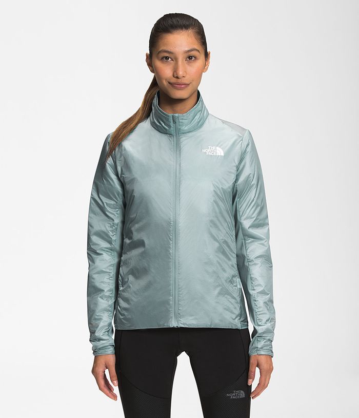 The North Face Womens Puffer Jacket Winter Warm 489JBMZTD - Silver Blue